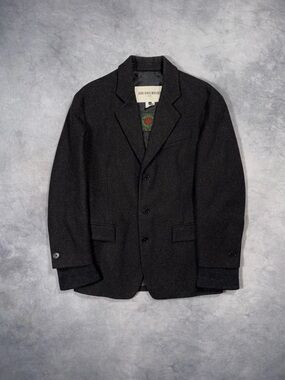 RARE DIRK BIKKEMBERGS HOMME AW96 Archive Avantgarde Runway 90s Wool Coat